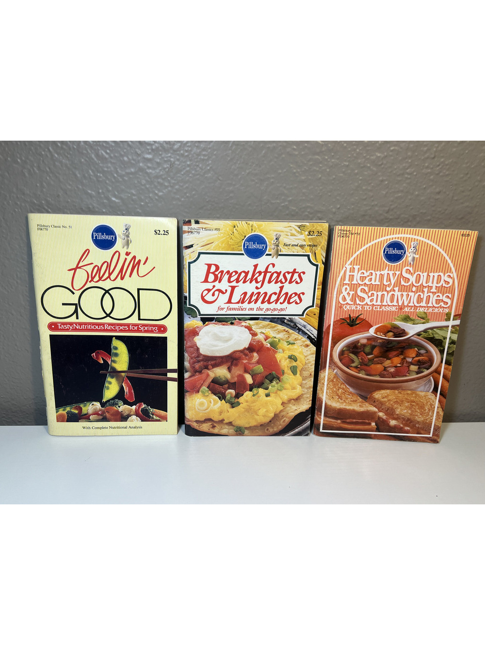 intage Pillsbury Classic Cookbooks Lot of 3 1985 1987 Breakfast Soup Recipes